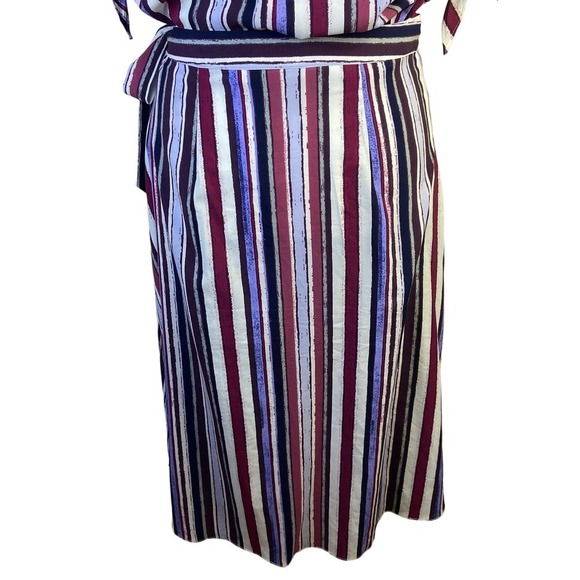Alex Marie Size Large 2 Piece Top and Wrap Skirt Striped Lagenlook boho modern - Picture 8 of 15